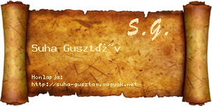 Suha Gusztáv névjegykártya