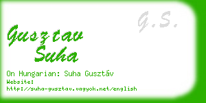 gusztav suha business card